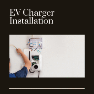 Professional installation of electric vehicle charging station in Aurora residential garage.