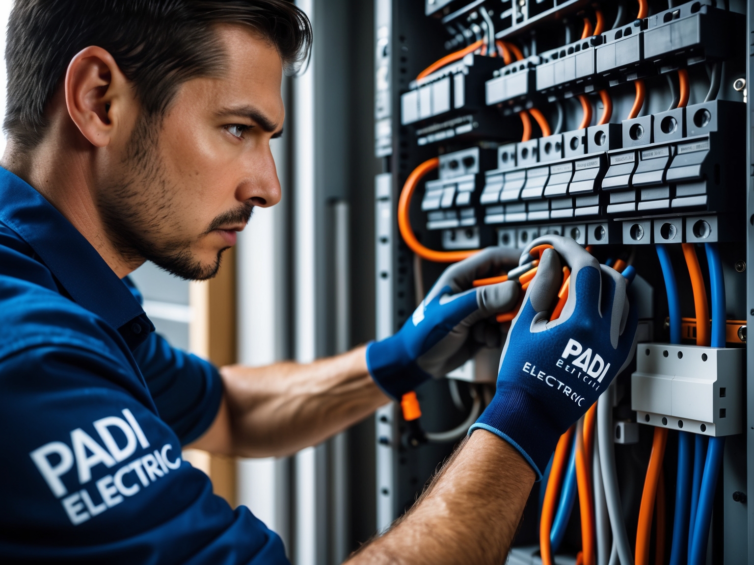Electrician using checklist during Home Electrical Safety Inspection Checklist In Toronto