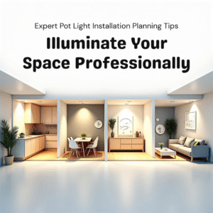 Modern recessed lighting completed by the best electrician for pot light installation in a Toronto home