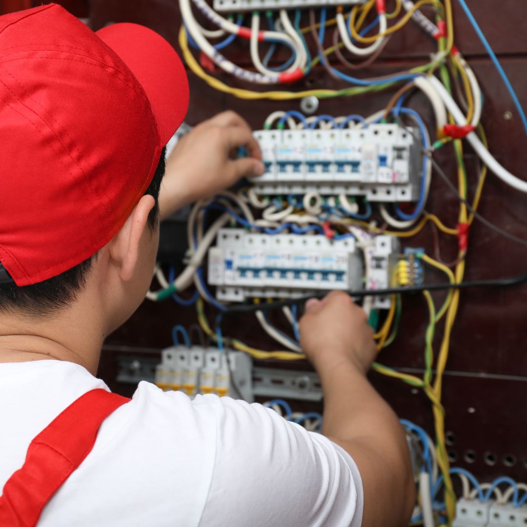 Licensed electrician performing affordable residential electrical wiring solutions in a modern GTA home.