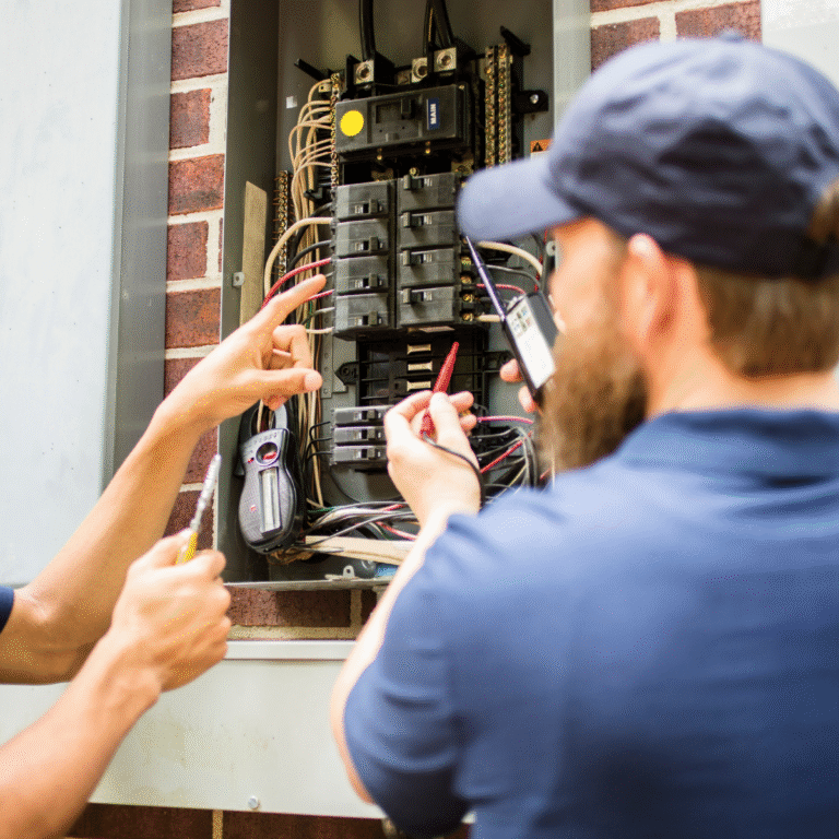 Licensed Top Residential Electrician in Ontario inspecting a modern home panel – 2025 standards