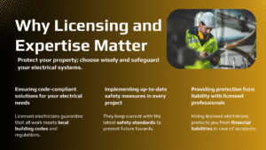 Ontario licensed residential electrician conducting electrical safety inspection in home