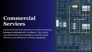 Commercial electrical services near you by licensed professionals in Ontario