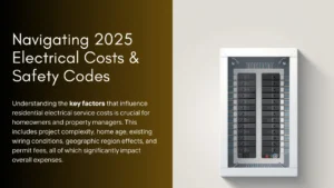 Residential Electrical Services Costs & Standards Guide panel upgrade