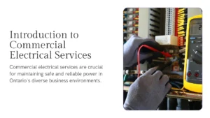 : Electrical panel upgrade for the Complete List of Commercial Electrical Services in Ontario.