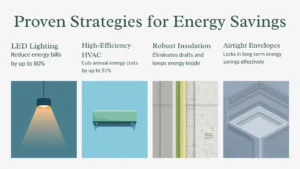 Smart energy efficiency solutions for commercial buildings in office spaces