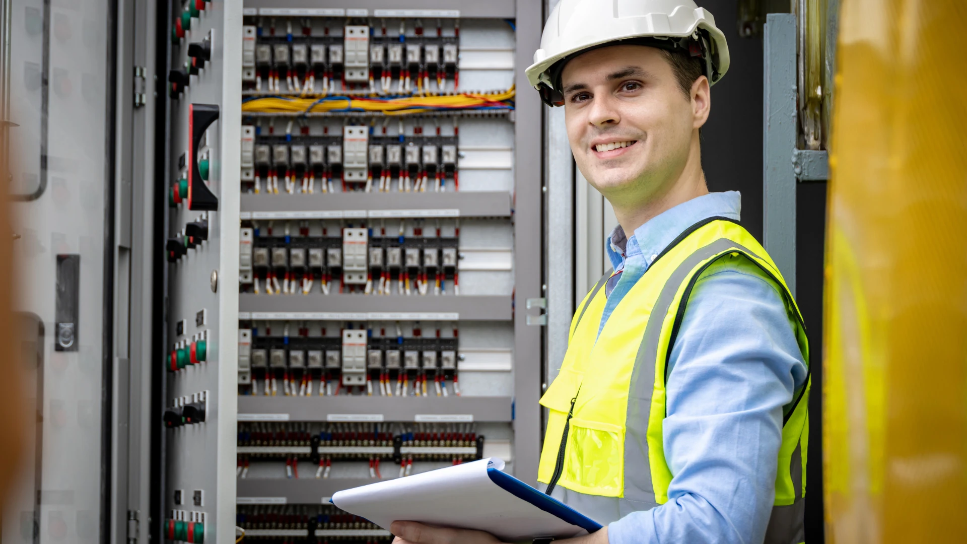 Commercial vs Industrial Electrical Services comparison chart showing voltage, equipment and complexity differences