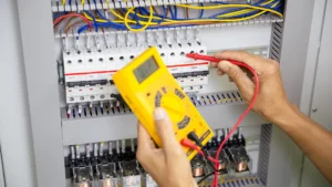 electrical system upgrades by Padi Electric licensed technician inspecting main panel