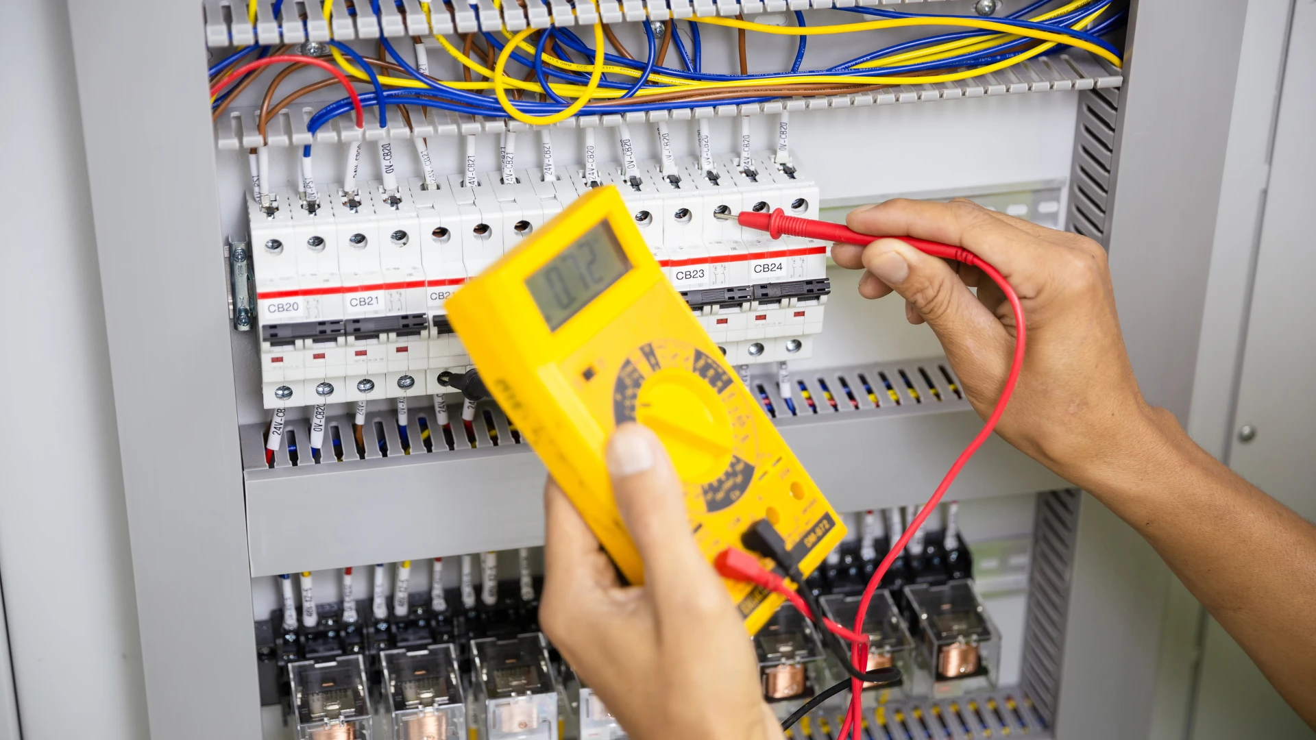electrical system upgrades by Padi Electric licensed technician inspecting main panel