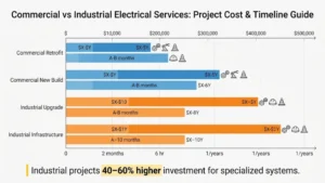 Commercial vs Industrial Electrical Services scope and cost breakdown for Ontario businesses