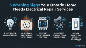 Homeowner consulting with a pro about residential electrical repair services after spotting a dead outlet
