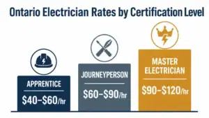 Residential Electricians Charge Per Hour Based on Certification Level