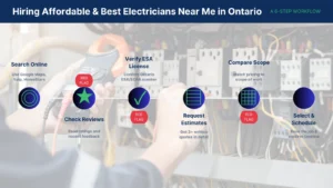 Affordable & best electricians near me written estimate comparison guide