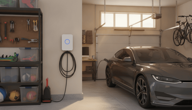 EV charger installation Aurora ON - Level 2 home charging by Padi Electric